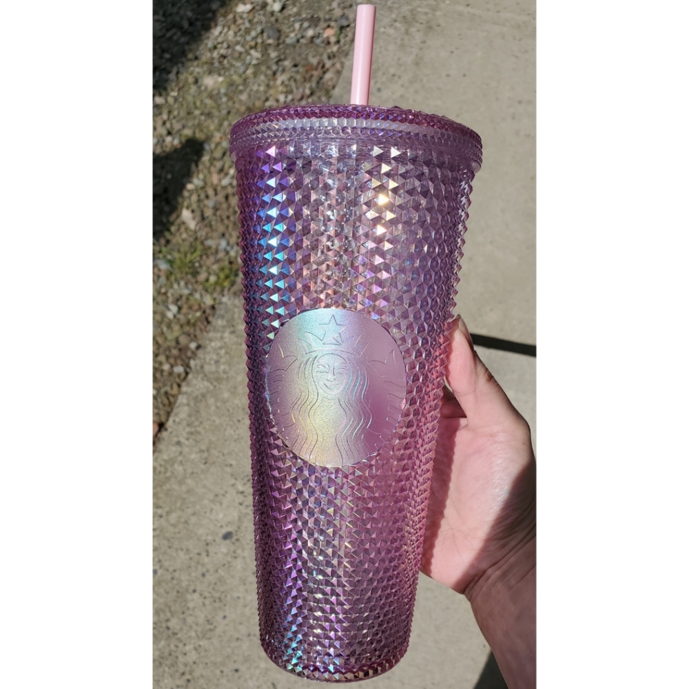 2020 Sakura China Pink Irridescent Studded Tumbler